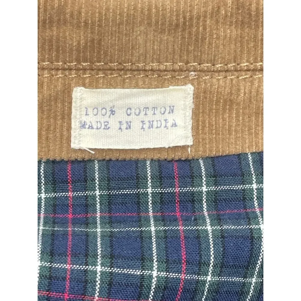 J Crew Blazer Mens‎ Large Brown 100% Cotton Corduroy 3-Button Single Breasted